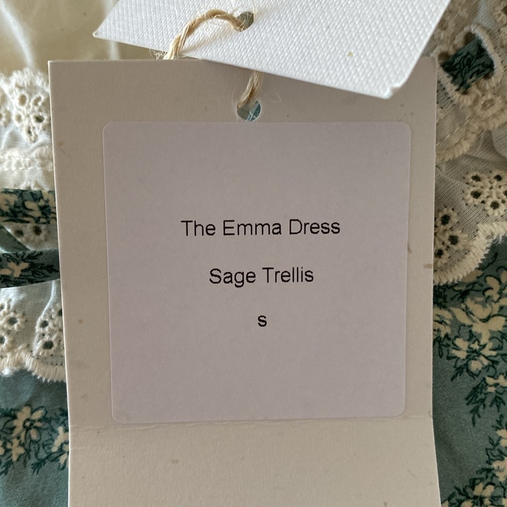 ⚡️SALE! Christy Dawn EMMA🎀Dress EUC! In Sage Trellis! Size Small! - Picture 14 of 15